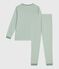 Pijama infantil de algodón a rayas SAULE/ MARSHMALLOW
