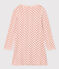 Camisón de túbico con flor para niña rosa SALINE/blanco MULTICO