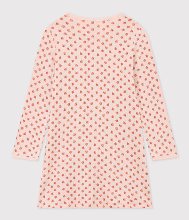 Camis&oacute;n de t&uacute;bico con flor para ni&ntilde;a rosa/multicolor