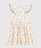 Vestido de lunares de popelina sin mangas para niña blanco MARSHMALLOW/blanco MULTICO