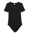 Body icónico de algodón para mujer negro NOIR