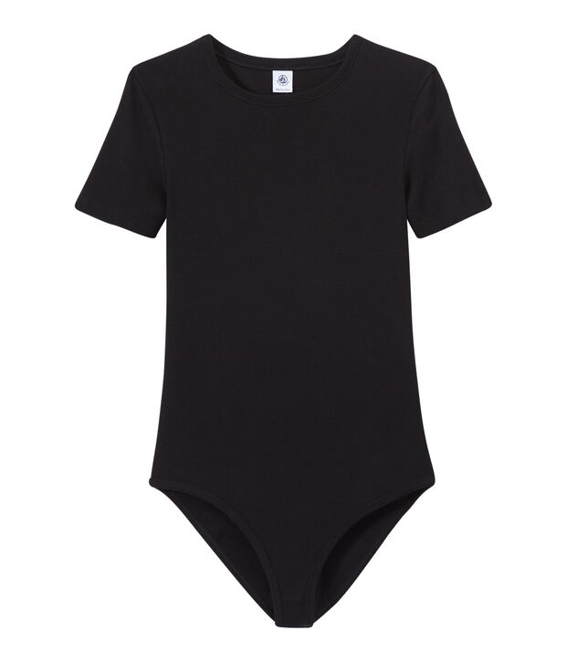 Body ic&oacute;nico de algod&oacute;n para mujer negro