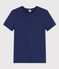Camiseta L'ICONIQUE de punto «cocotte» de algodón para mujer azul CHALOUPE