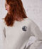 Sudadera de felpa para mujer gris BELUGA CHINE