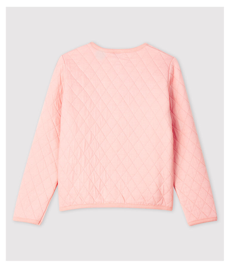 C&aacute;rdigan de t&uacute;bico para ni&ntilde;a rosa