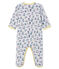 Pijama de punto para bebé niño gris POUSSIERE/blanco MULTICO