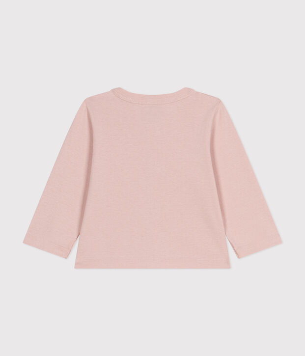 C&aacute;rdigan de algod&oacute;n para beb&eacute; rosa