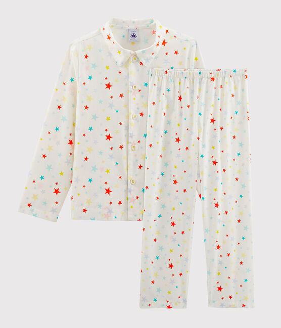 Pijama de sarga para niño blanco MARSHMALLOW/blanco MULTICO