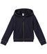 Sudadera con cremallera y capucha de niña