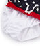 Shorts de playa infantiles para niño azul SMOKING/blanco MARSHMALLOW