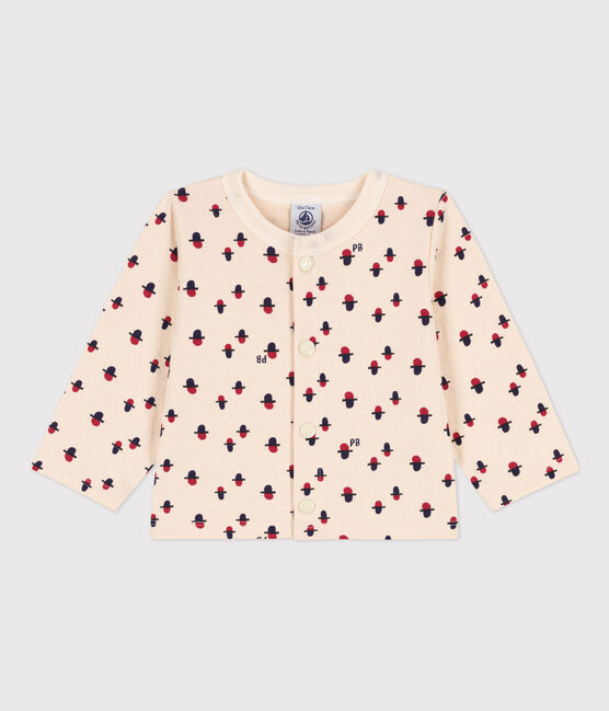 Cárdigan de túbico estampado de bebé blanco AVALANCHE/ MULTICO