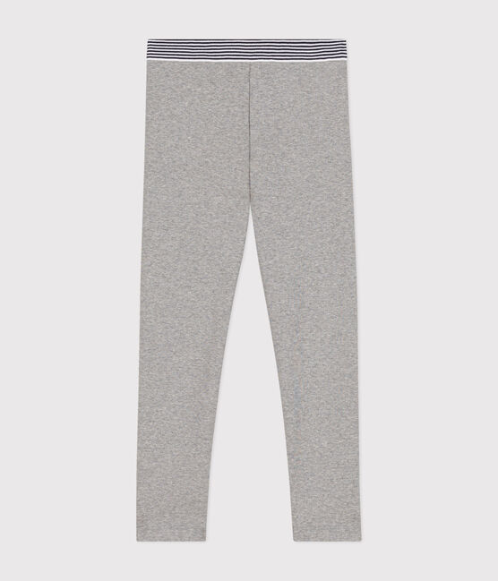 Jeggings de algodón y elastano para niña gris CHATON CHINE