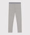 Jeggings de algodón y elastano para niña gris CHATON CHINE