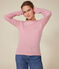 Camiseta L'ICONIQUE de algodón de punto «cocotte» para mujer rosa ROSELINE CHINE