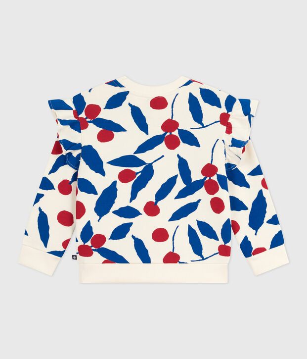 Sudadera infantil de algod&oacute;n con estampado crudo/multicolor