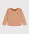 Camiseta infantil de manga larga a rayas de tejido túbico ECUREUIL/ AVALANCHE
