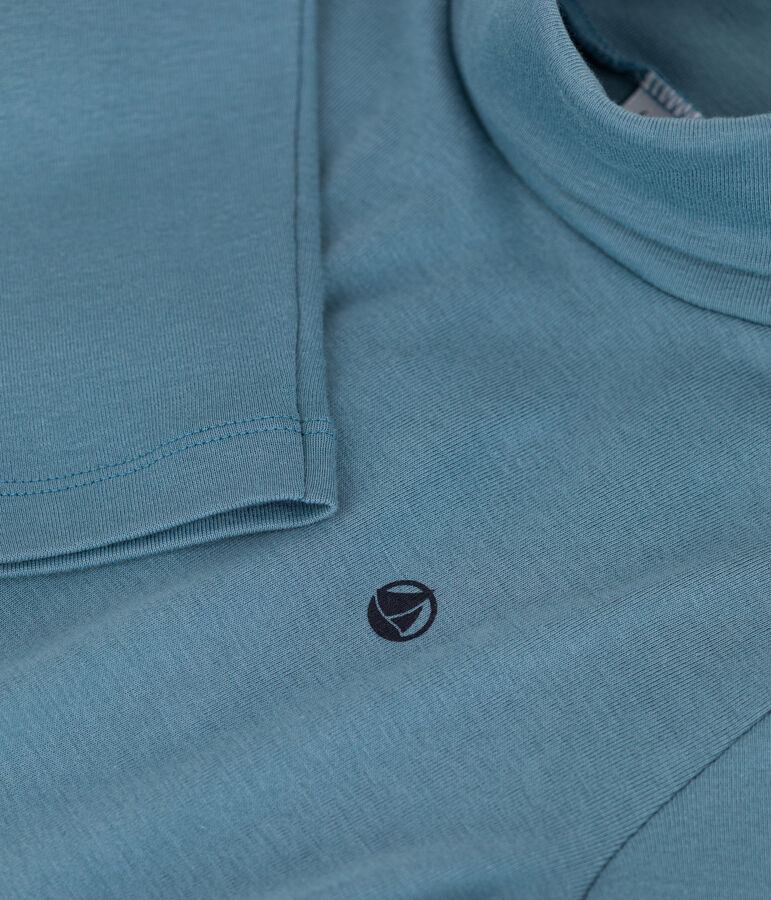 Prenda de cuello cisne de algod&oacute;n de ni&ntilde;a/ni&ntilde;o azul