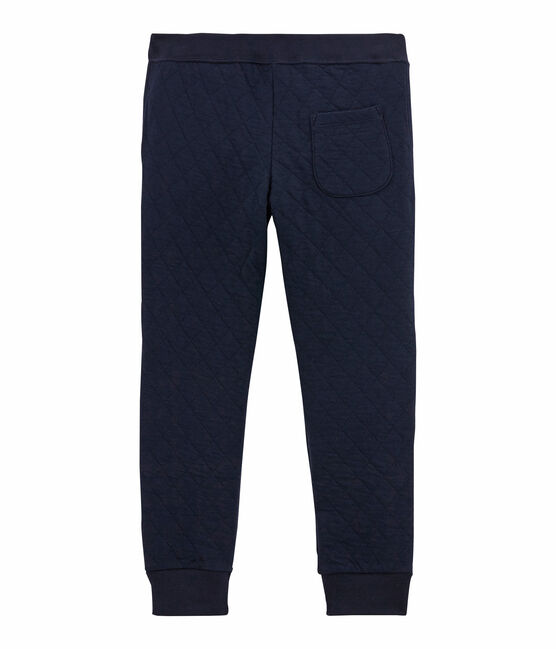 Pantalón para niño en túbico acolchado azul SMOKING