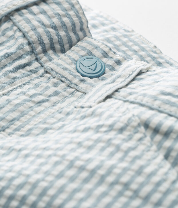 Pantal&oacute;n de rayas para beb&eacute; ni&ntilde;o azul/blanco