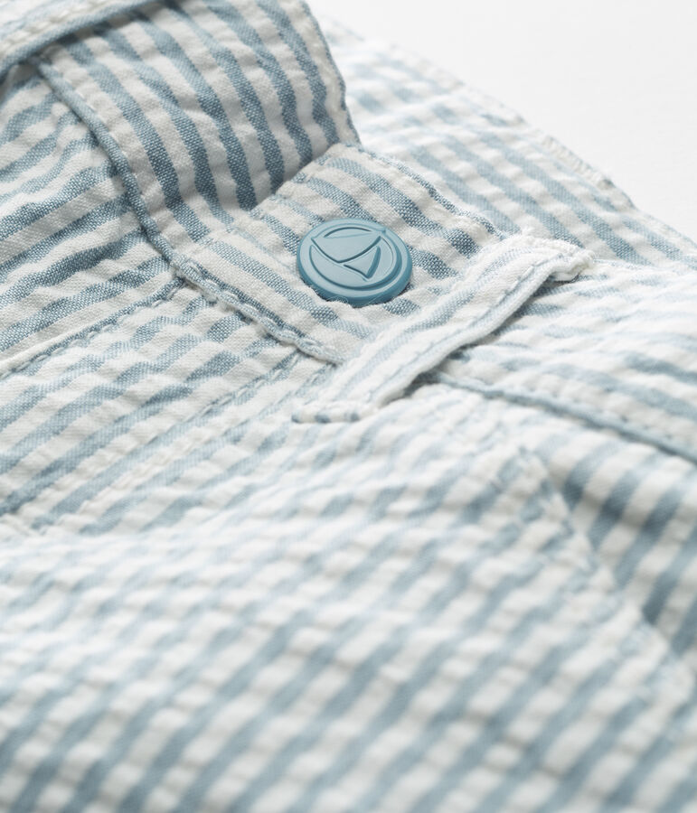 Pantal&oacute;n de rayas para beb&eacute; ni&ntilde;o azul/blanco