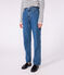 Pantalón denim recto para mujer azul DENIM MOYEN
