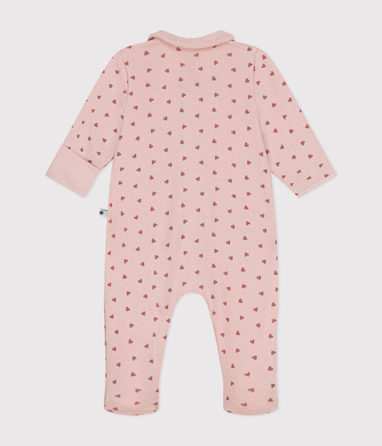 Pijama de algodón estampado para bebé rosa SALINE/ ROSEWOOD