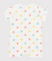 Mono corto de algodón con corazones para bebé blanco MARSHMALLOW/blanco MULTICO