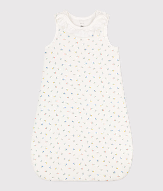 Saco de algodón con flores TOG 2 blanco MARSHMALLOW/blanco MULTICO