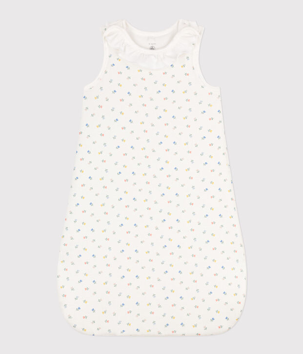 Saco de algod&oacute;n con flores TOG 2 blanco/multicolor