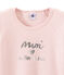 Pijama para niña en rizo esponja afelpadao extra cálido rosa JOLI