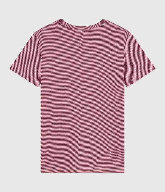 Camiseta Icónica de manga corta de algodón para mujer rojo AMARANTE/ MARSHMALLOW