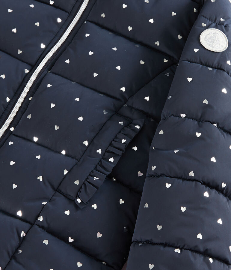 Abrigo para ni&ntilde;a azul/gris