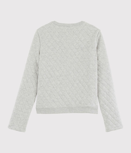 Cárdigan de tejido túbico de mujer gris BELUGA CHINE