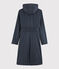 Gabardina con capucha de mujer azul SMOKING
