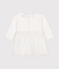 Vestido de túbico y tul para bebé blanco MARSHMALLOW/gris ARGENT