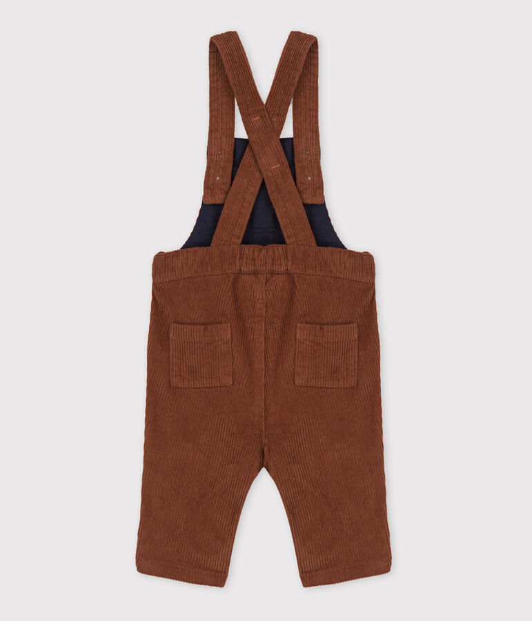 Peto largo de pana para beb&eacute; marron