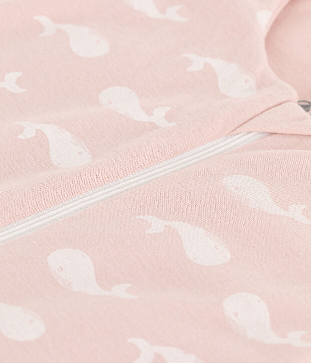 Saco de algod&oacute;n con ballenas rosas TOG 2 rosa/blanco