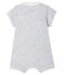 Bodyjama corto de punto para bebé gris POUSSIERE/blanco MARSHMALLOW