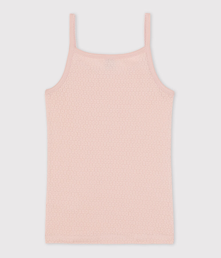 Camiseta de tirantes L'ICONIQUE de algod&oacute;n de mujer rosa