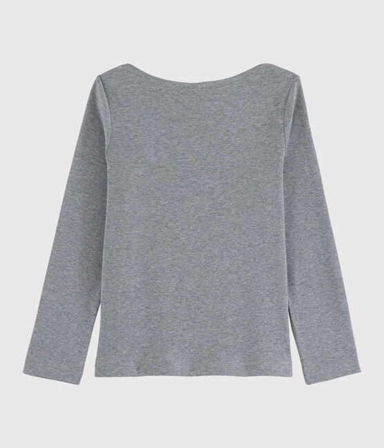 Camiseta serigrafiada para niña gris SUBWAY CHINE
