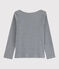 Camiseta serigrafiada para niña gris SUBWAY CHINE