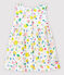 Vestido de manga corta de popelina de bebé niña blanco MARSHMALLOW/blanco MULTICO