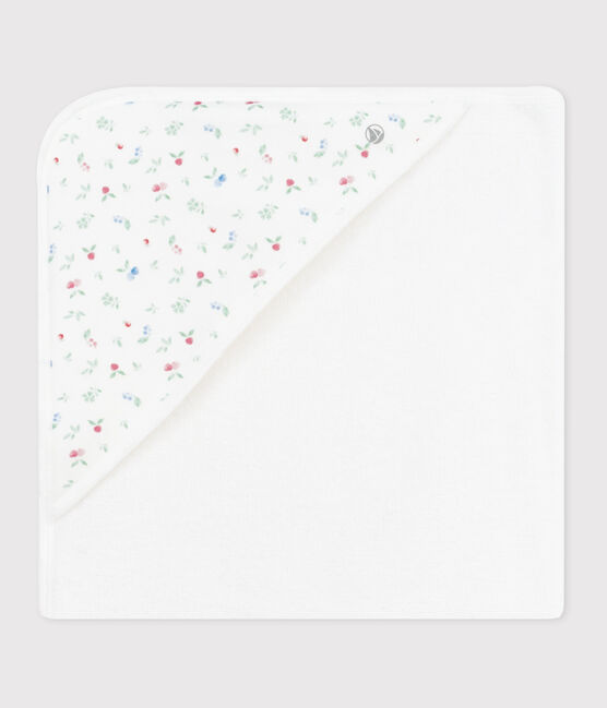Capa de baño de algodón para bebé blanco MARSHMALLOW/blanco MULTICO