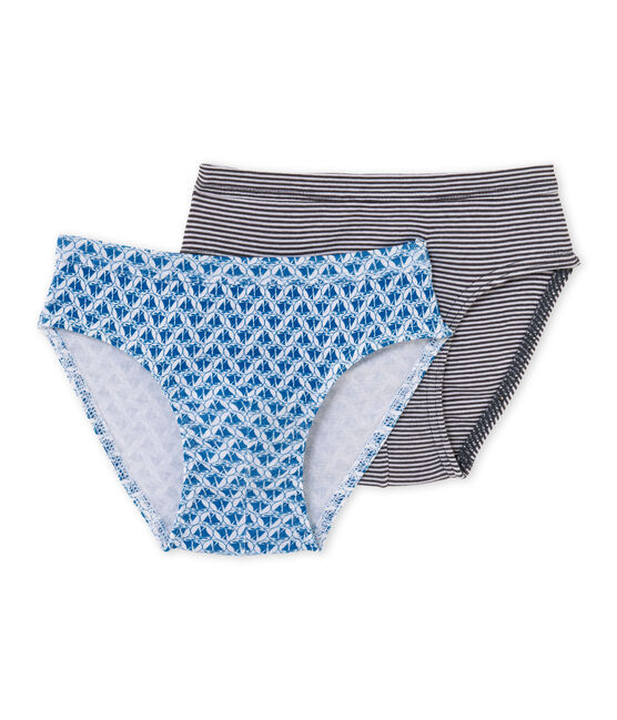 Lote de 2 slips para niño blanco .