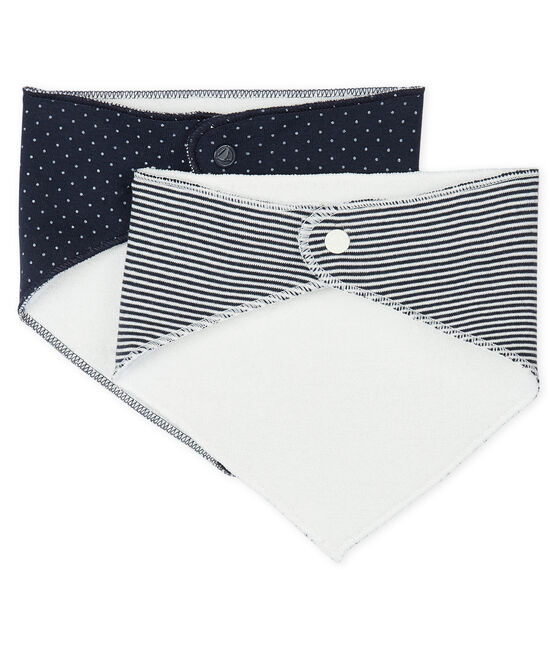 Lote de 2 bandanas-baberos para bebé niña variante 1