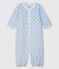 Mono-saco para bebé de punto azul FRAICHEUR/blanco MULTICO