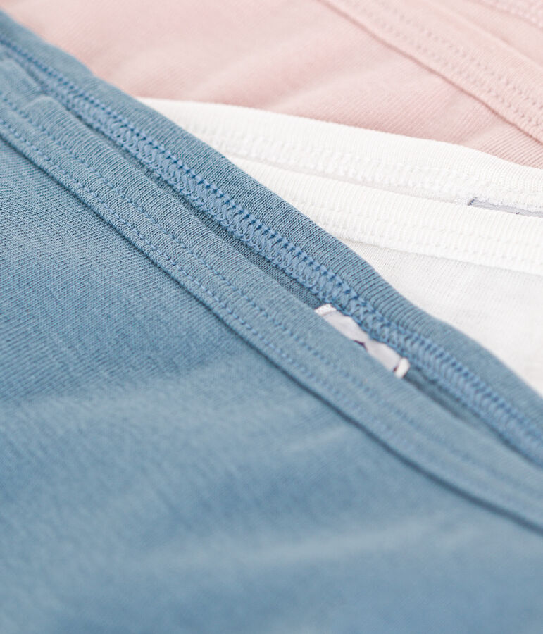 Juego de 3 braguitas de mujer de algod&oacute;n multicolor