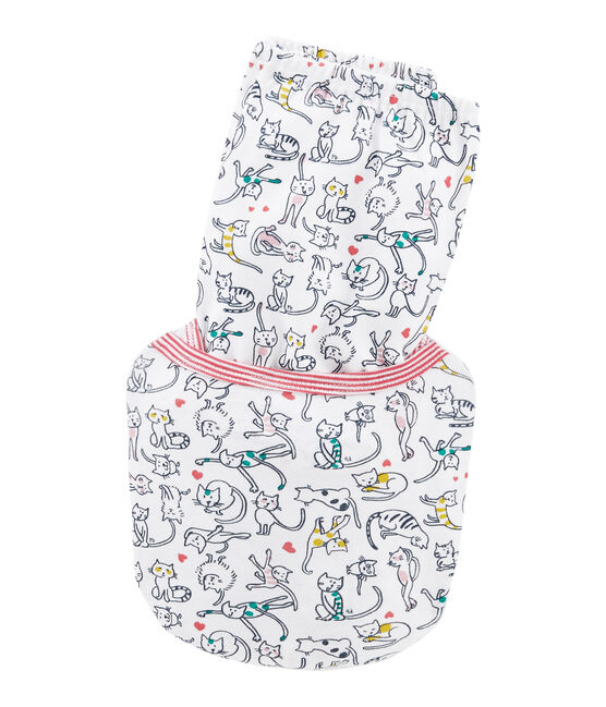 Pijama de punto para niña blanco MARSHMALLOW/blanco MULTICO