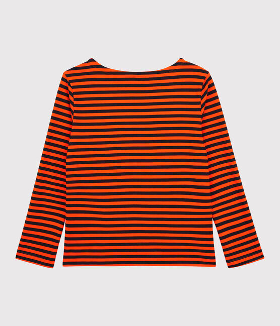 Camiseta marinera de algodón de mujer azul SMOKING/ CAROTTE