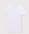 Camiseta de manga corta con cuello de pico para hombre blanco ECUME